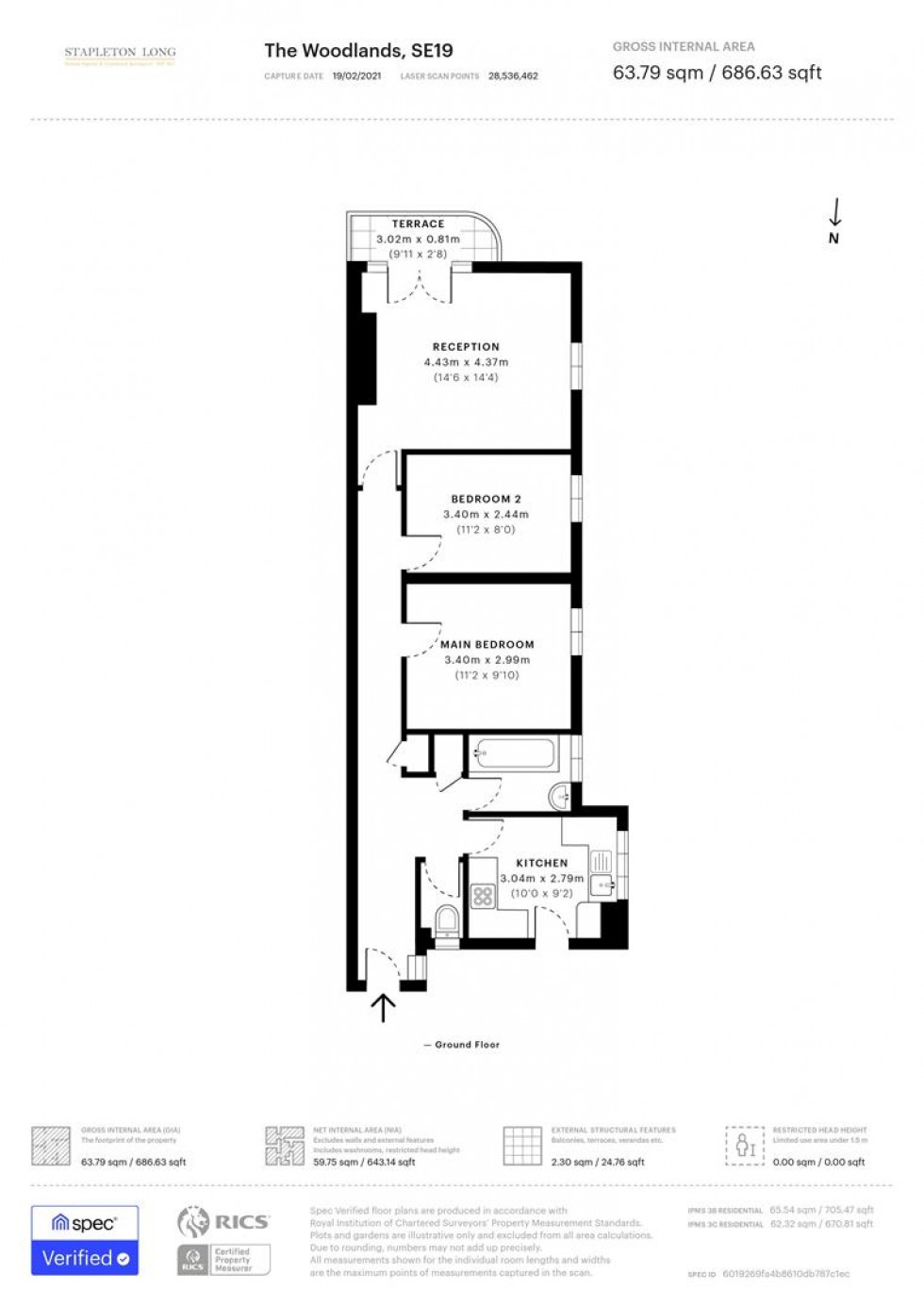 Floorplan for The Woodlands, London