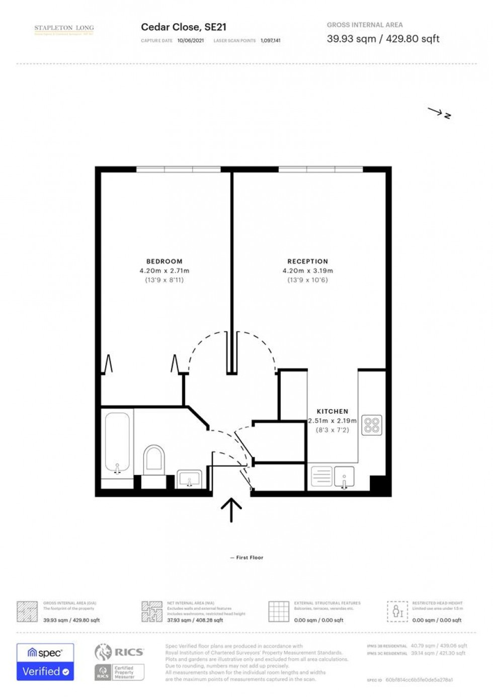 Floorplan for Cedar Close, London