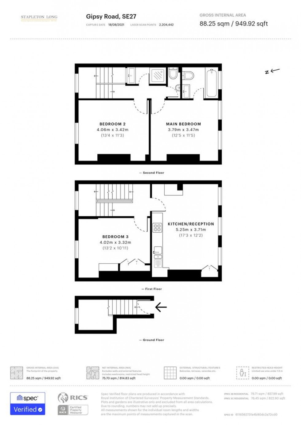 Floorplan for Gipsy Road, London