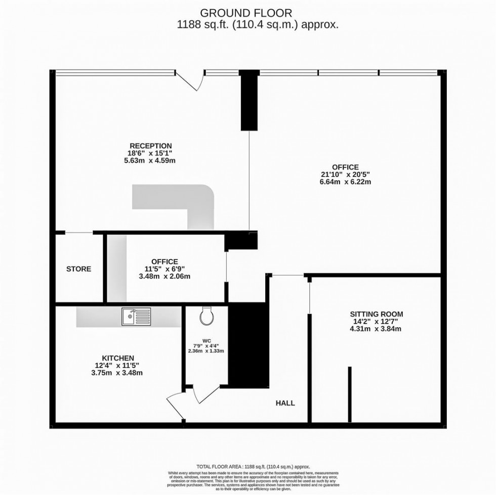 Floorplan for Norwood Road, London