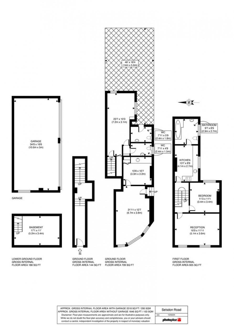 Floorplan for Selsdon Road, South Croydon