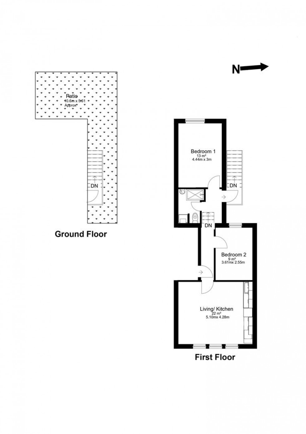 Floorplan for Knights Hill, London