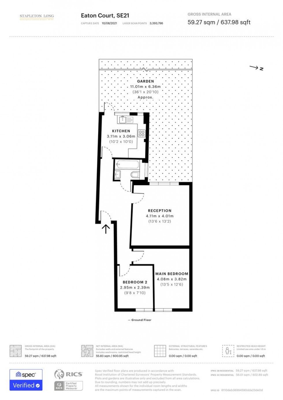 Floorplan for Clive Road, London