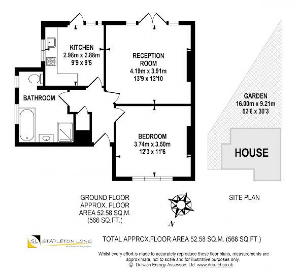 Floorplan for Florence Road, London