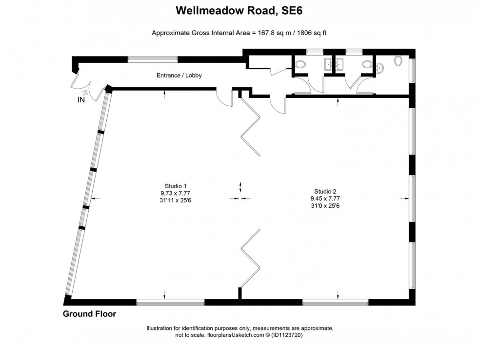 Floorplan for Wellmeadow Road, London