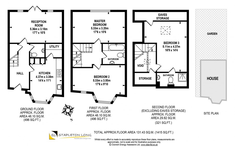 Floorplan for St. Julians Farm Road, London