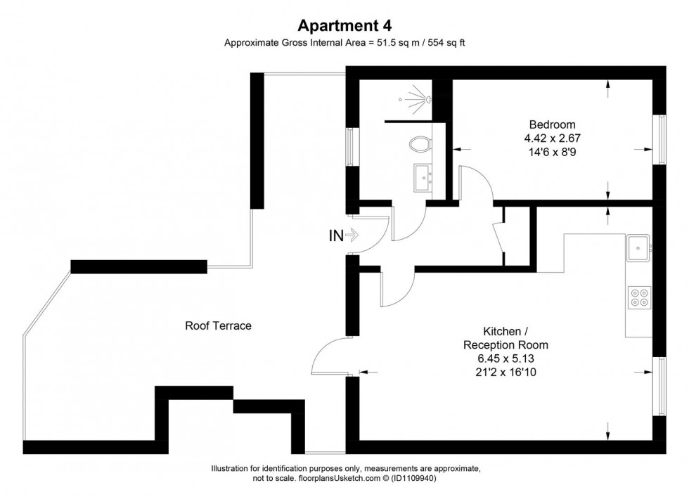 Floorplan for Dalton Street, London